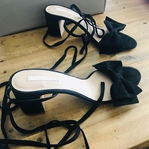 Black suede Sandals
